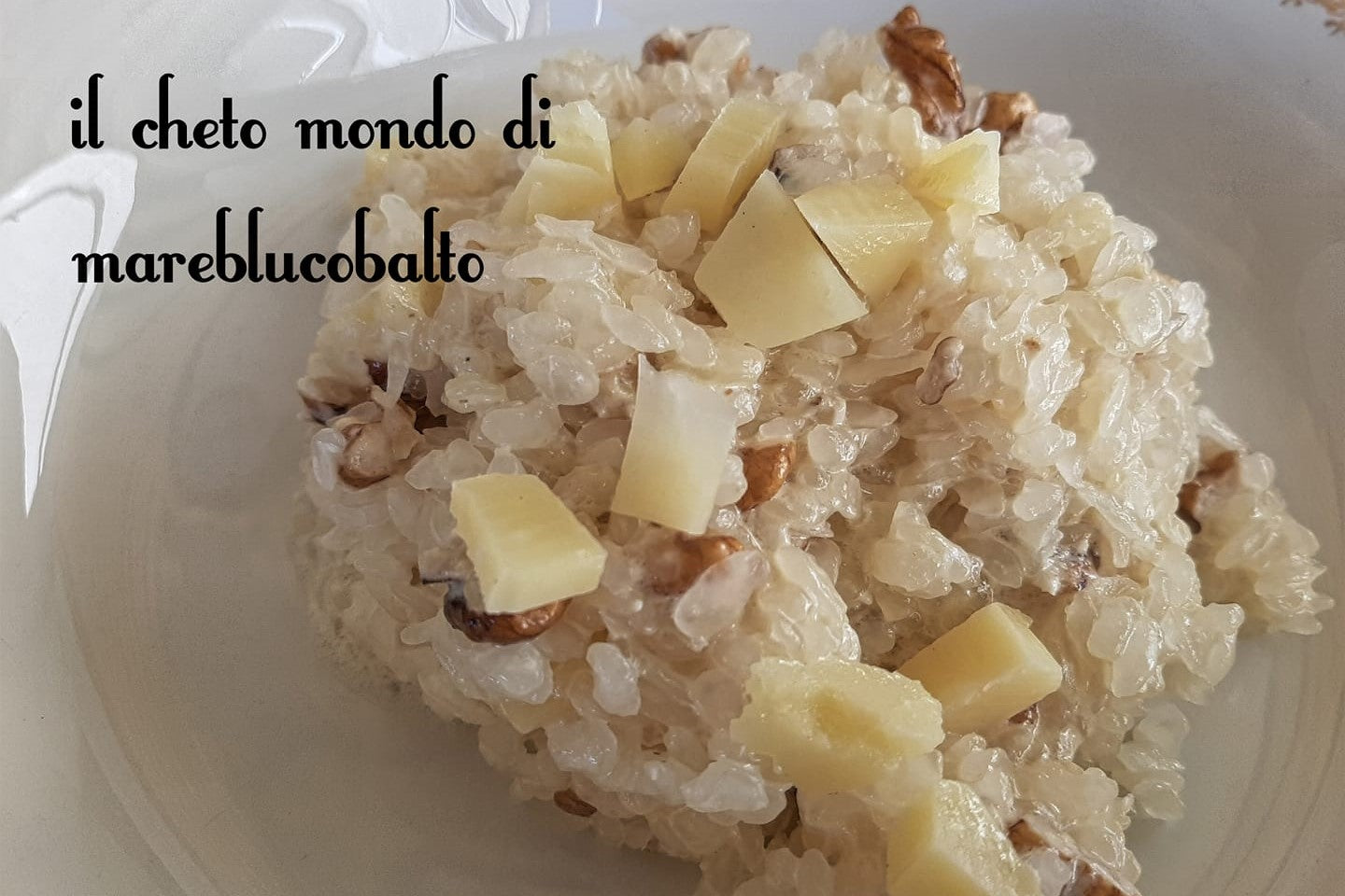 Risotto con pecorino e noci