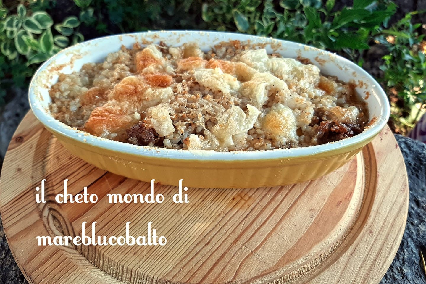 Timballo di risino e salsiccia