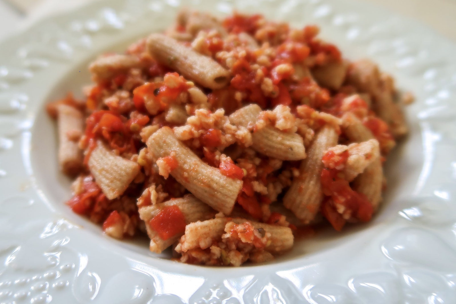 Rigataki al ragù vegano di soia
