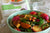 Shirataki con tofu, verdure e arachidi