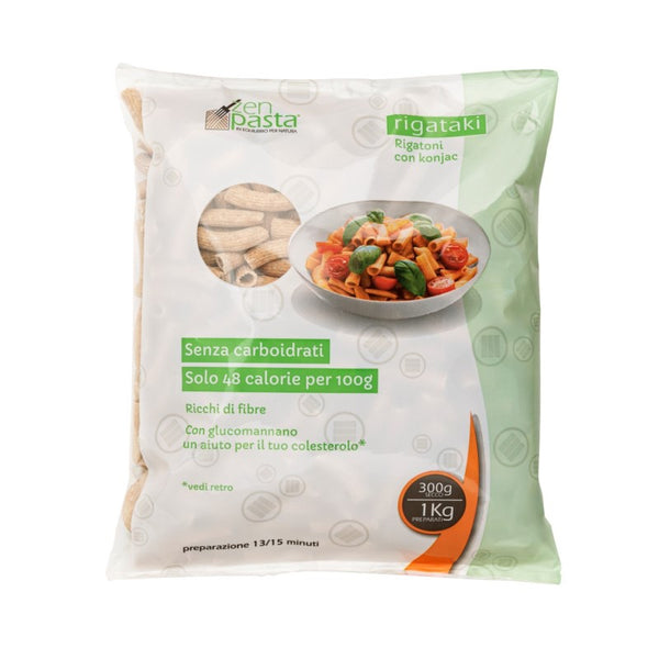 Rigataki con konjac e fibre